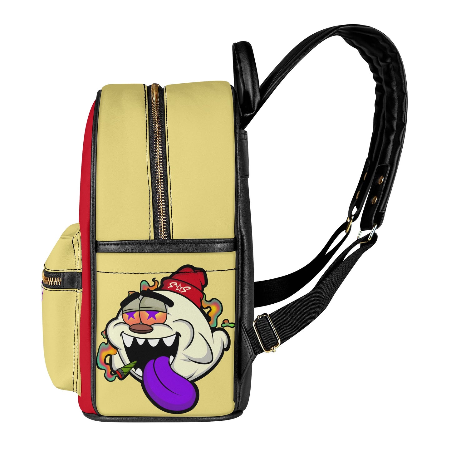 G.S.G Ghost Star Girl Tan/Maroon Backpack