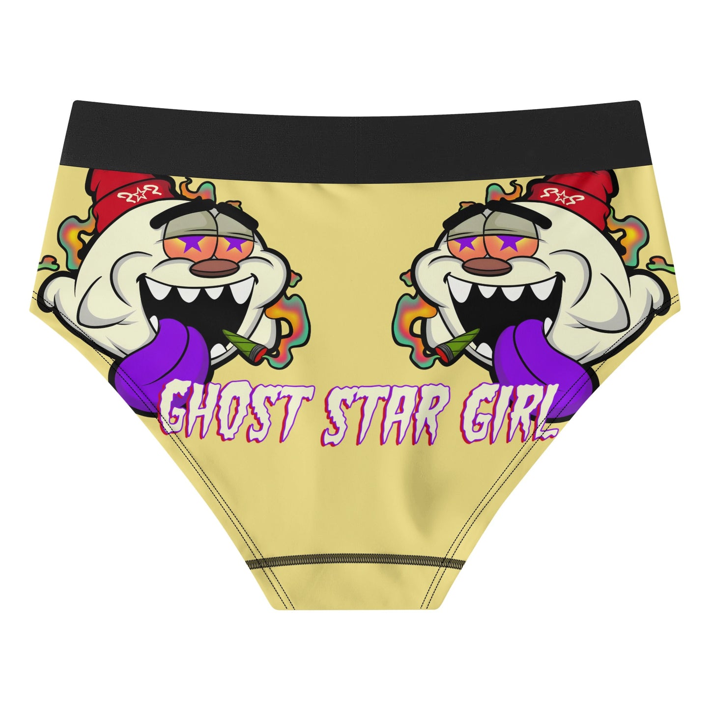 G.S.G Ghost Star Girl Womens Tan Mid Waisted Briefs