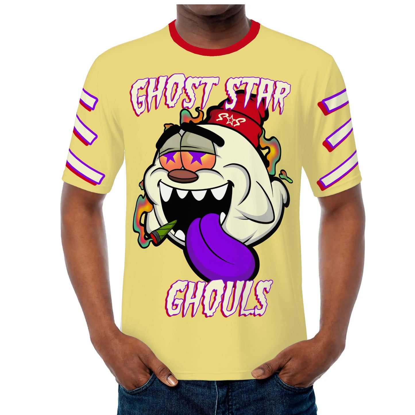 G.S.G Ghost Star Ghouls S.O.S Ghost Edition Mens Tan T-shirts