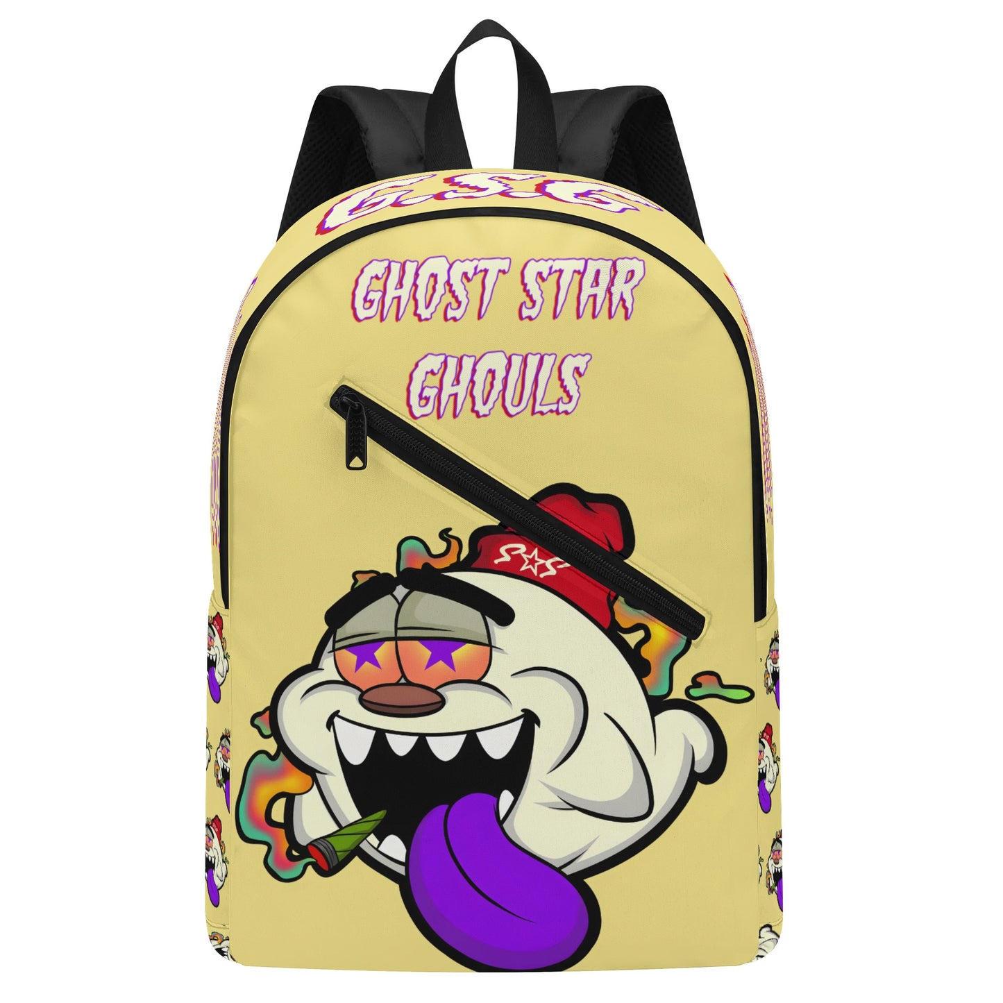 G.S.G Ghost Star Ghouls Mans Tan Laptop Backpack *Free Key Ring*