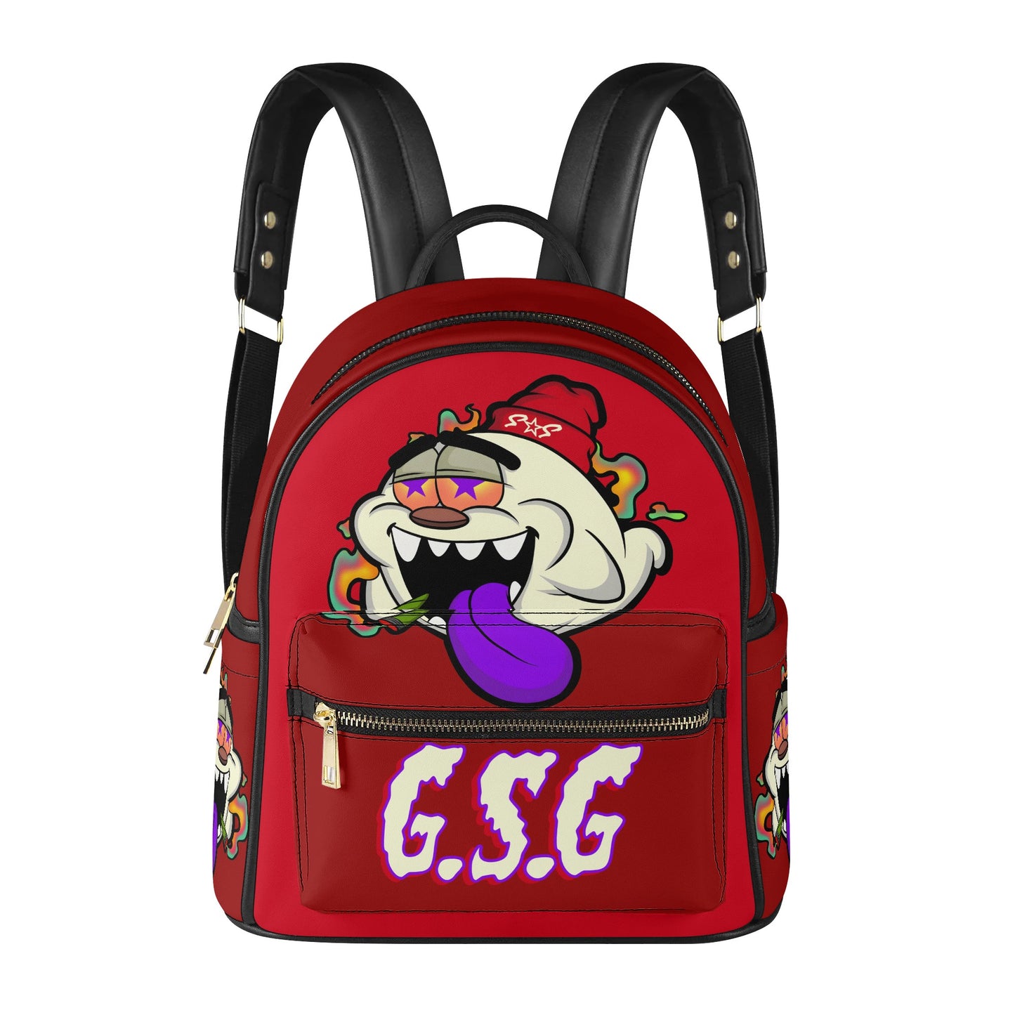 G.S.G Ghost Star Girl Maroon Backpack