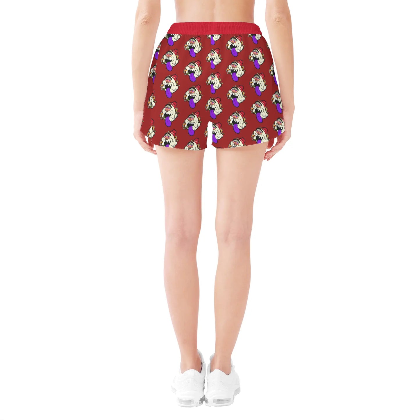 G.S.G Ghost Star Girl Womens Maroon Shorts