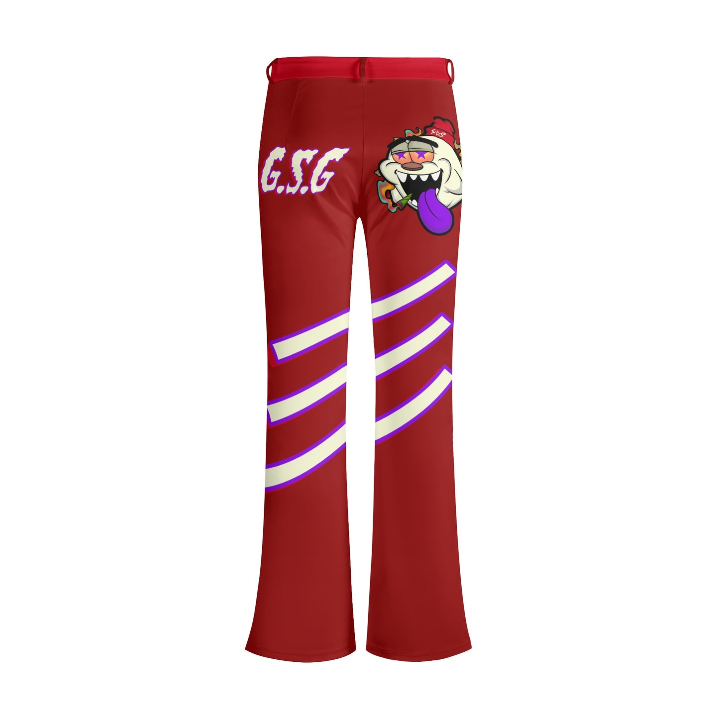 G.S.G Ghost Star Girl Womens Maroon Pants