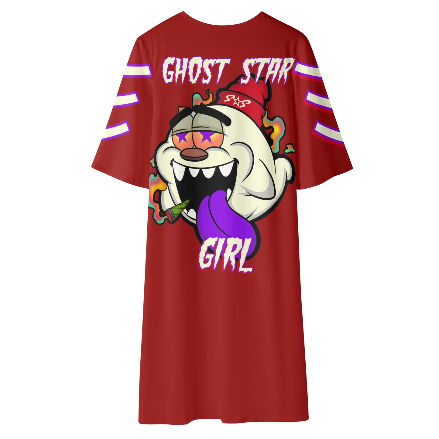 G.S.G Ghost Star Girl Womens Maroon Half Sleeve Kimono Cardigan