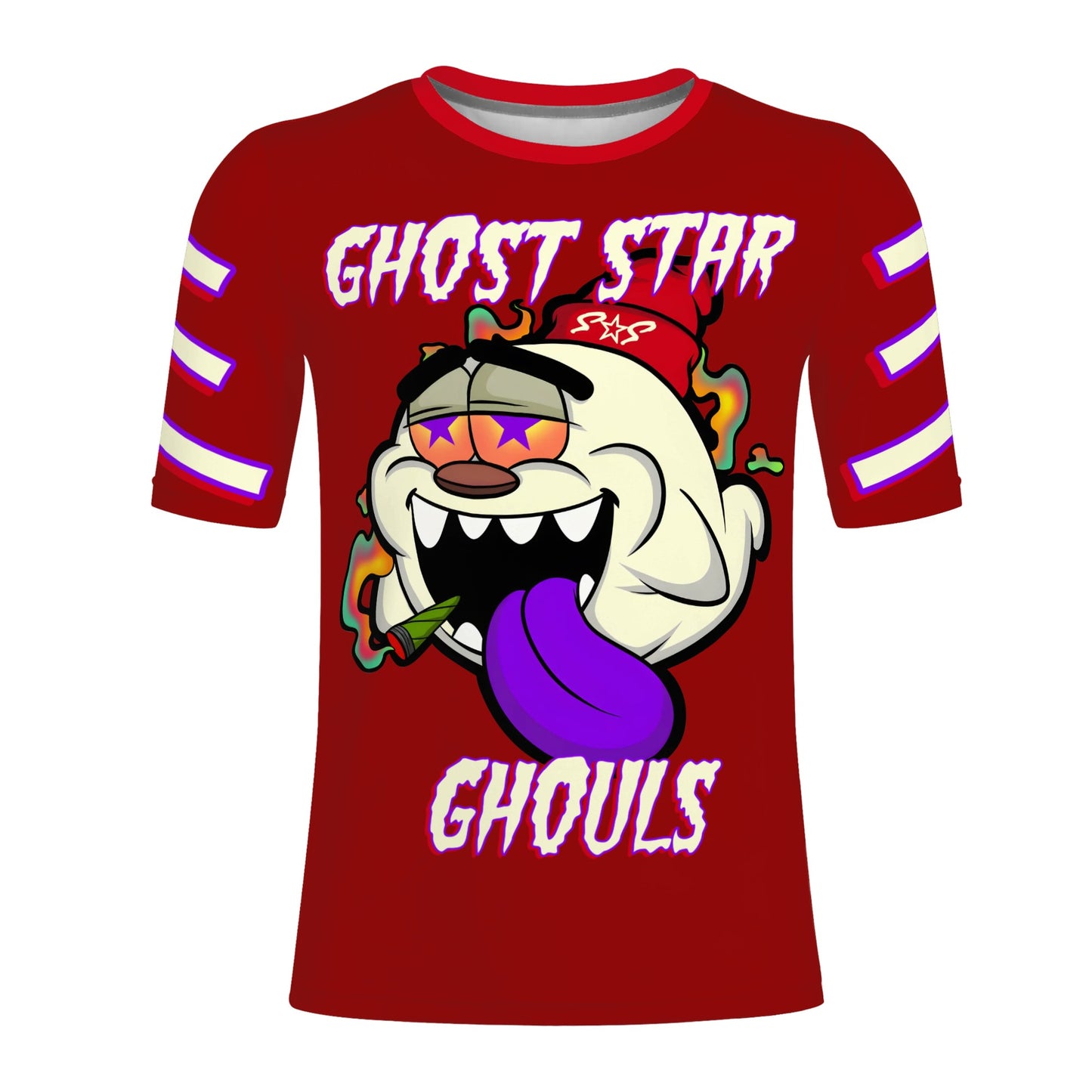 G.S.G Ghost Star Ghouls S.O.S Ghost Edition Mens Maroon T-shirts