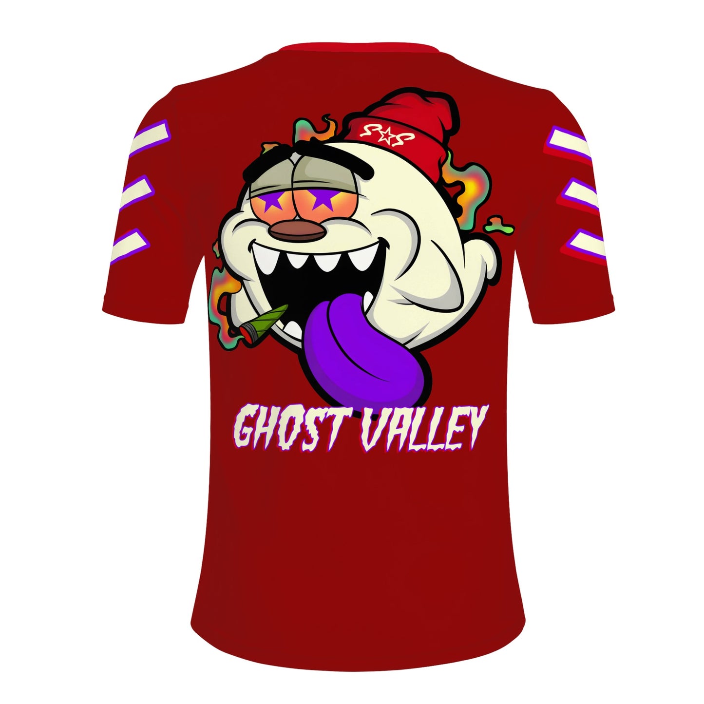 G.S.G Ghost Star Ghouls S.O.S Ghost Edition Mens Maroon T-shirts