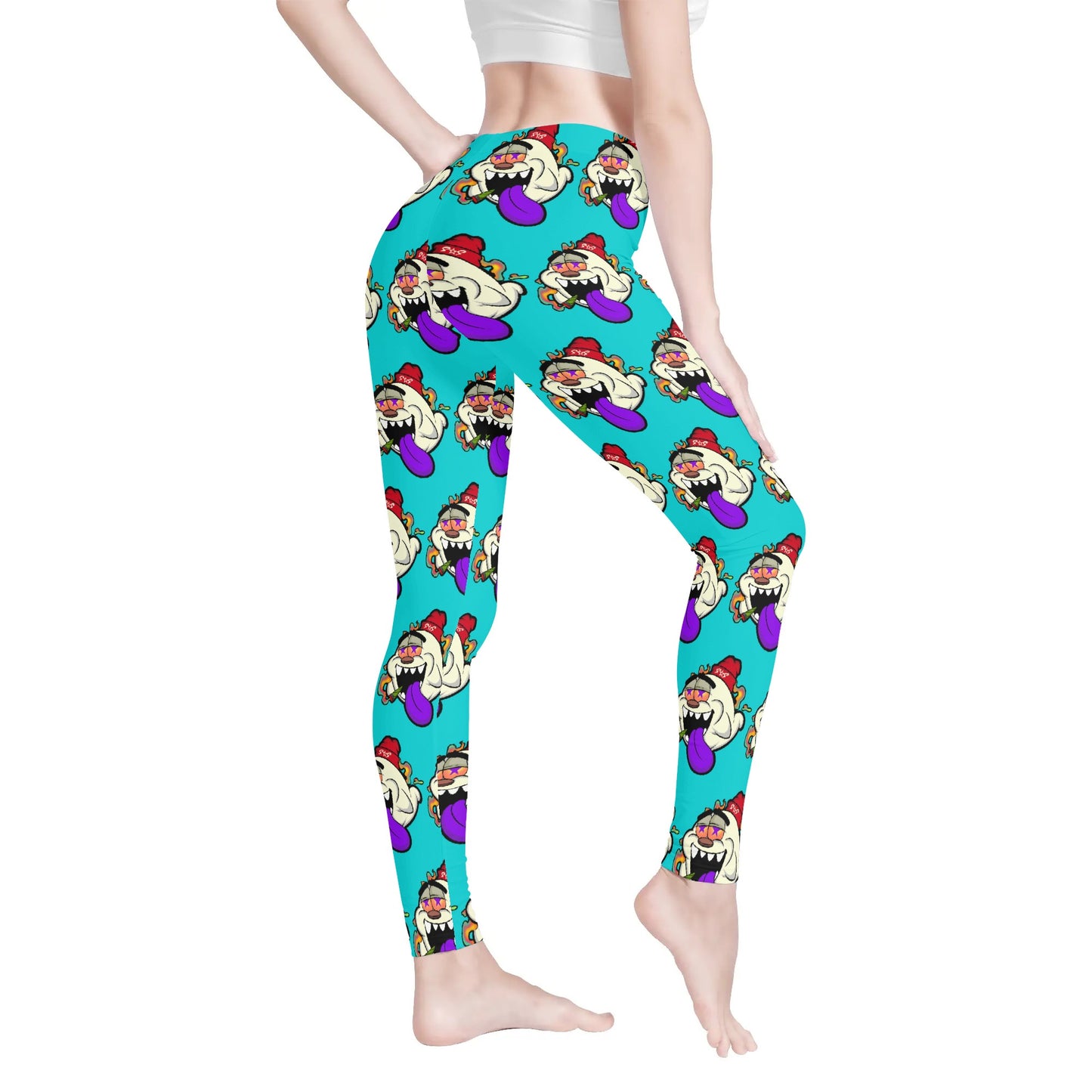 G.S.G Ghost Star Girl Womens Soft Turquoise Legging Yoga Pants