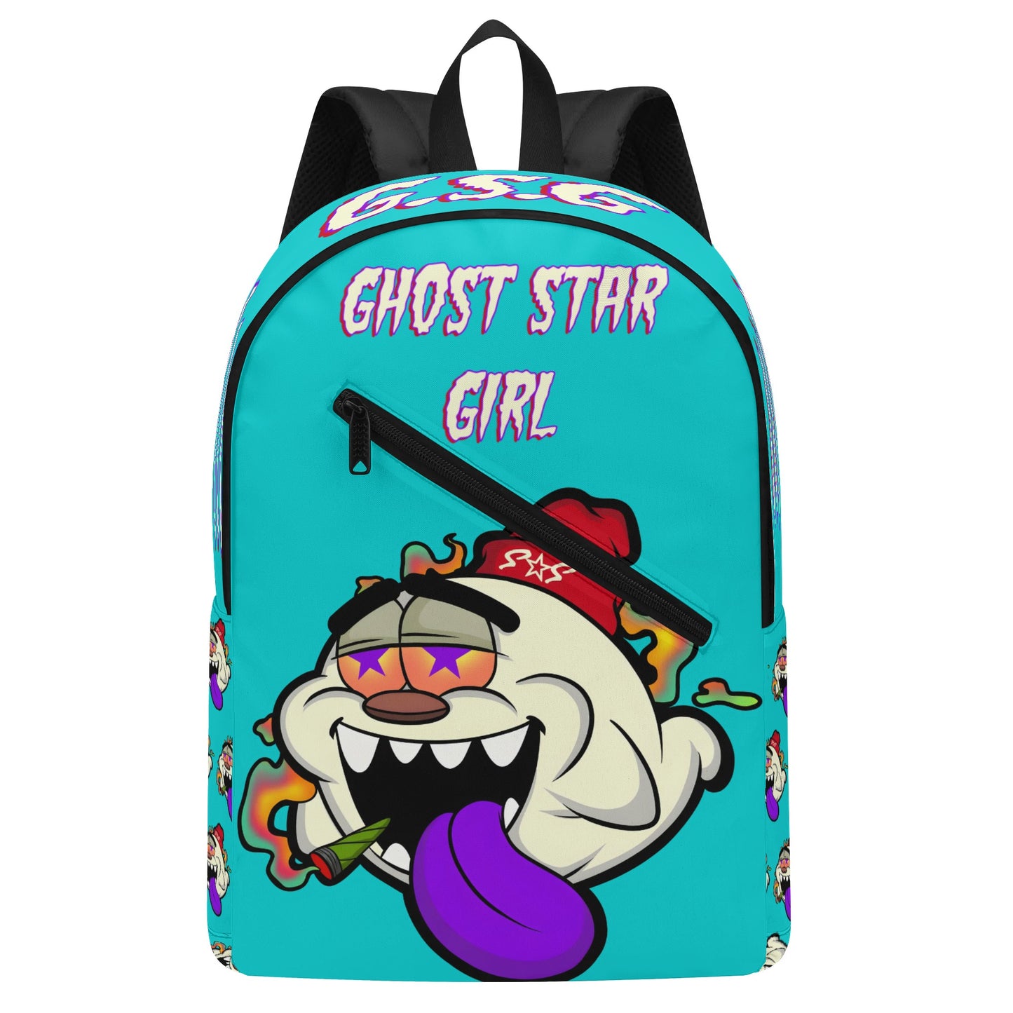 G.S.G Ghost Star Ghouls Womens Turquoise Laptop Backpack *Free Key Ring*