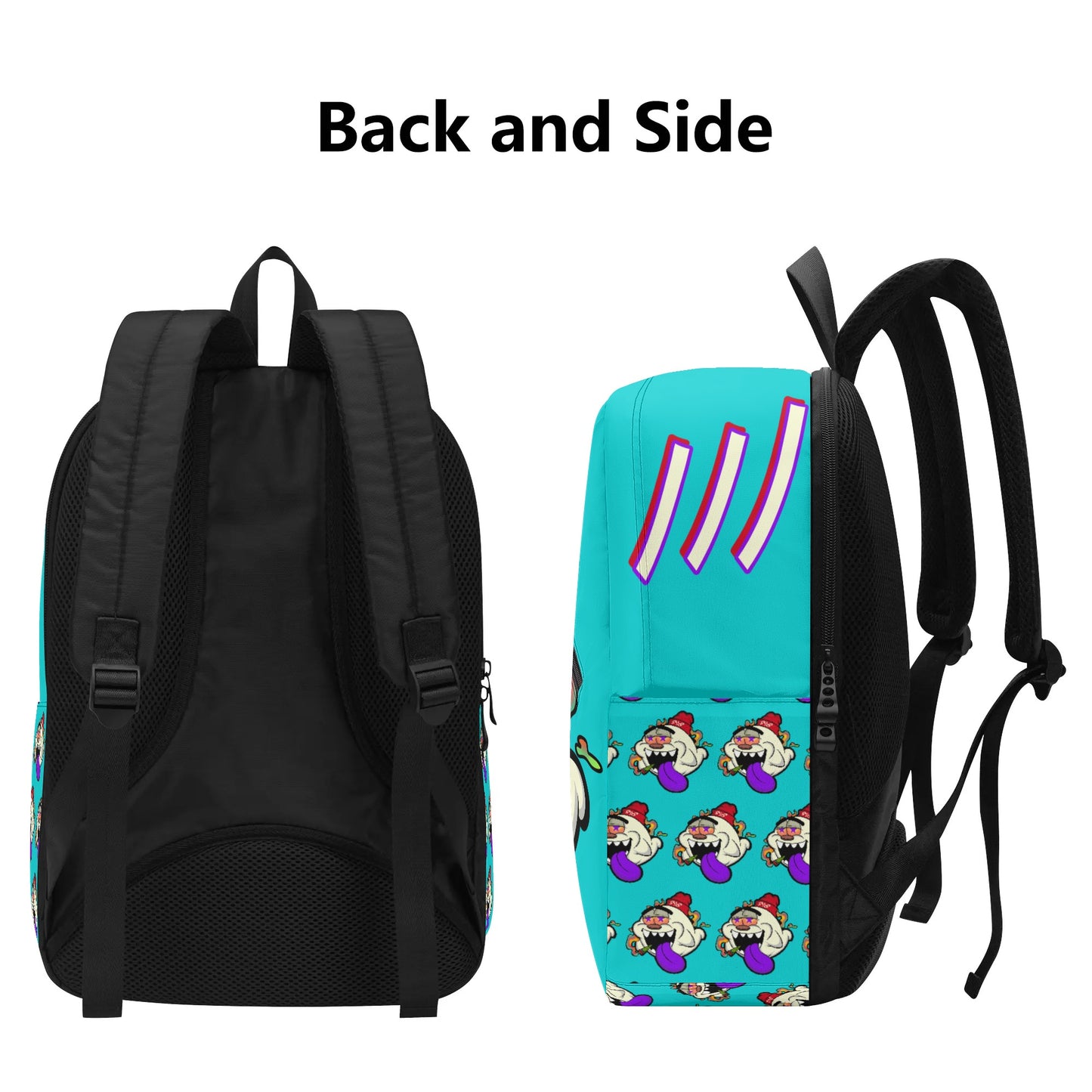 G.S.G Ghost Star Ghouls Womens Turquoise Laptop Backpack *Free Key Ring*