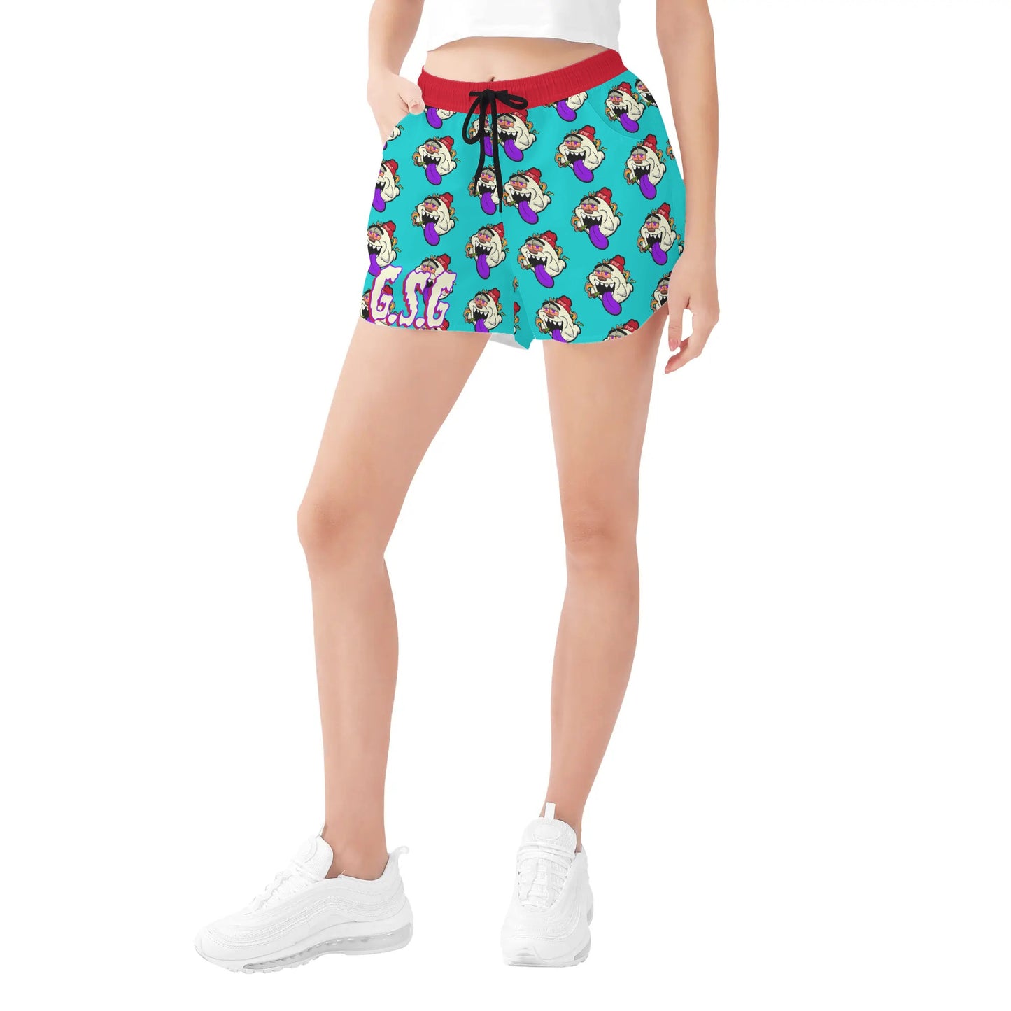 G.S.G Ghost Star Girl Womens Turquoise Shorts