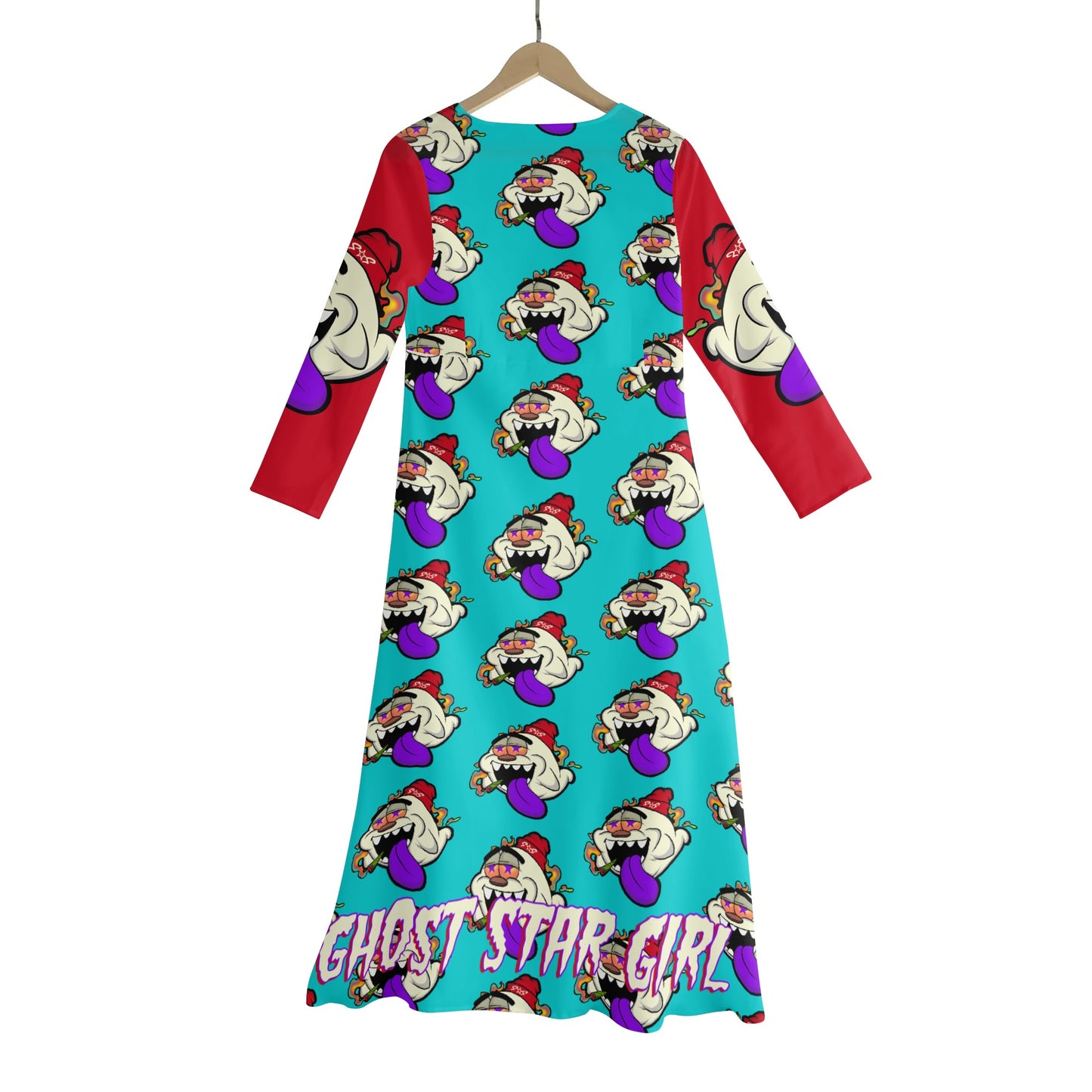 G.S.G Ghost Star Girl Womens Turquoise Tie-Up Beach Cover Up Dress