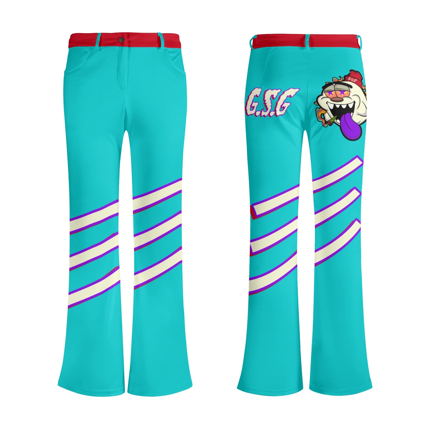 G.S.G Ghost Star Girl Womens Turquoise Pants