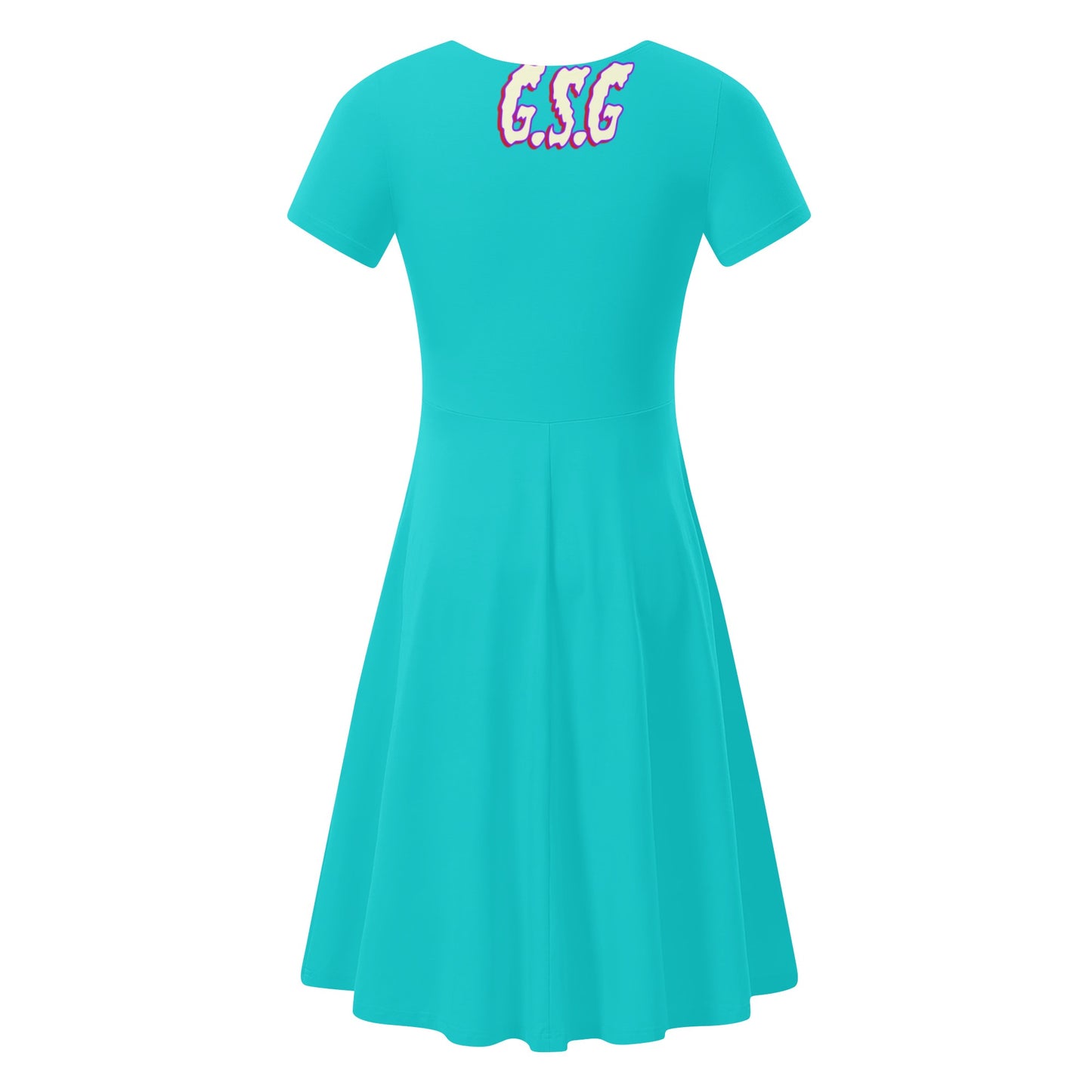 G.S.G Ghost Star Girl Womens Turquoise Ruffle Summer Dress