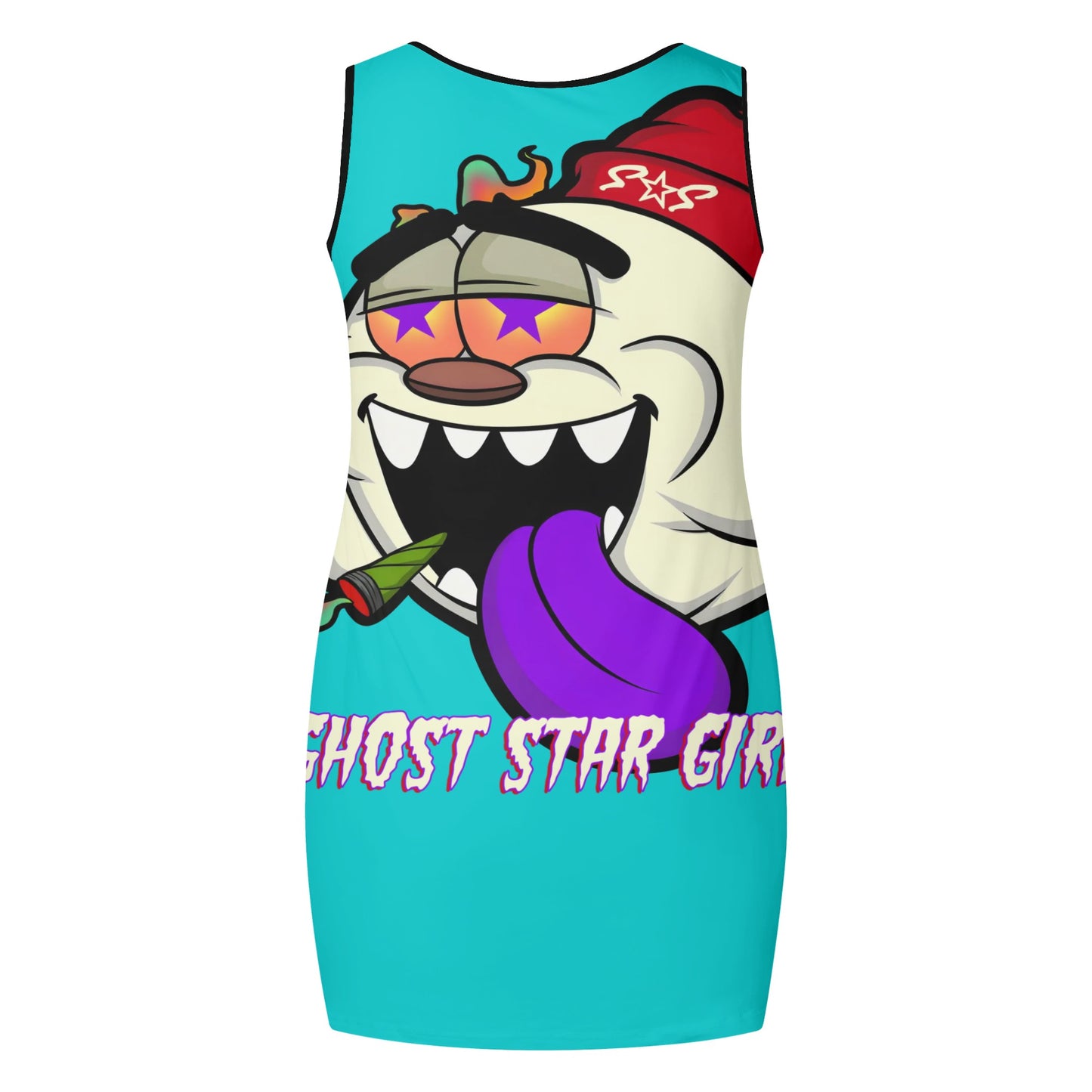 G.S.G Ghost Star Girl Womens Turquoise Elegant Sleeveless Vest Dress