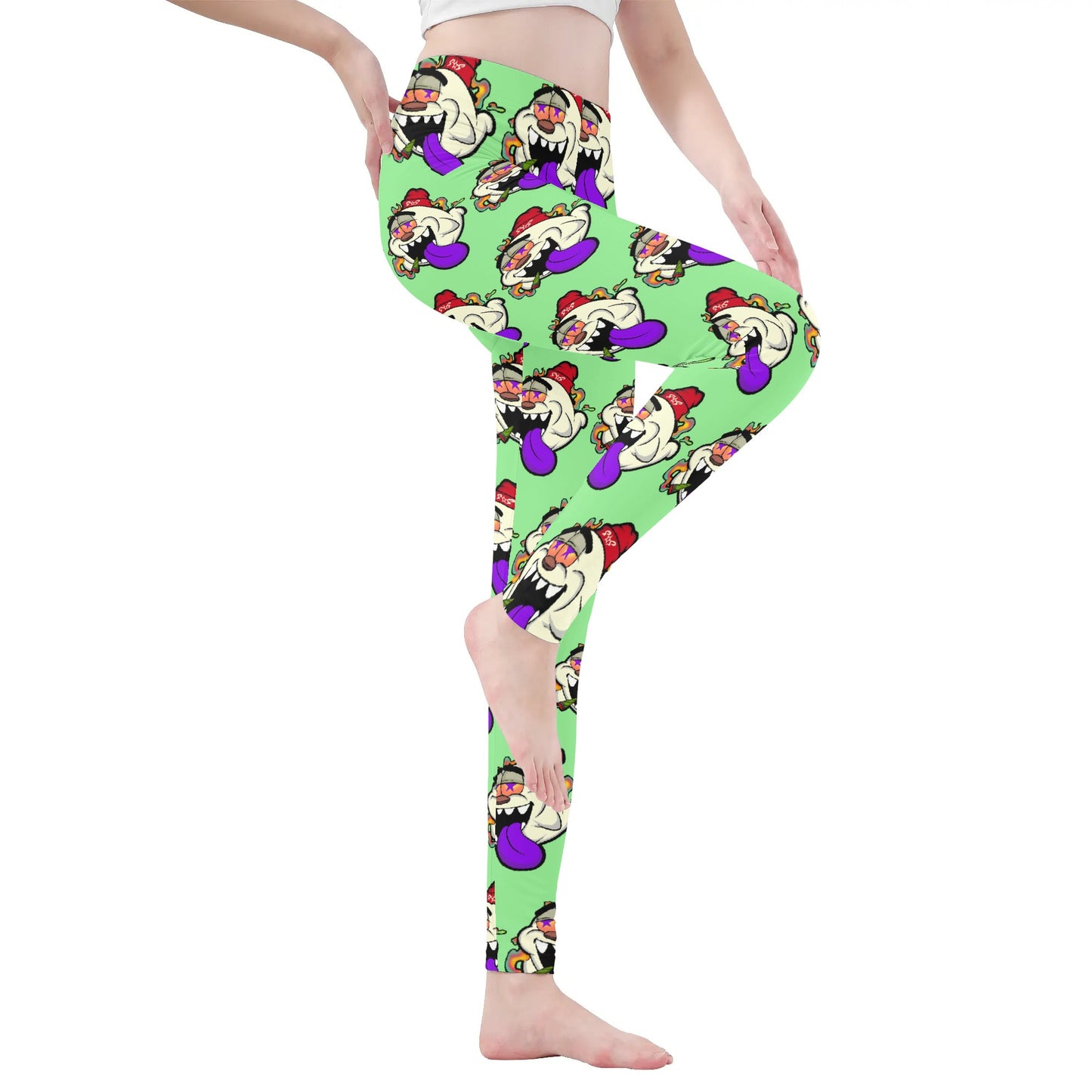 G.S.G Ghost Star Girl Womens Soft Mint Green Legging Yoga Pants