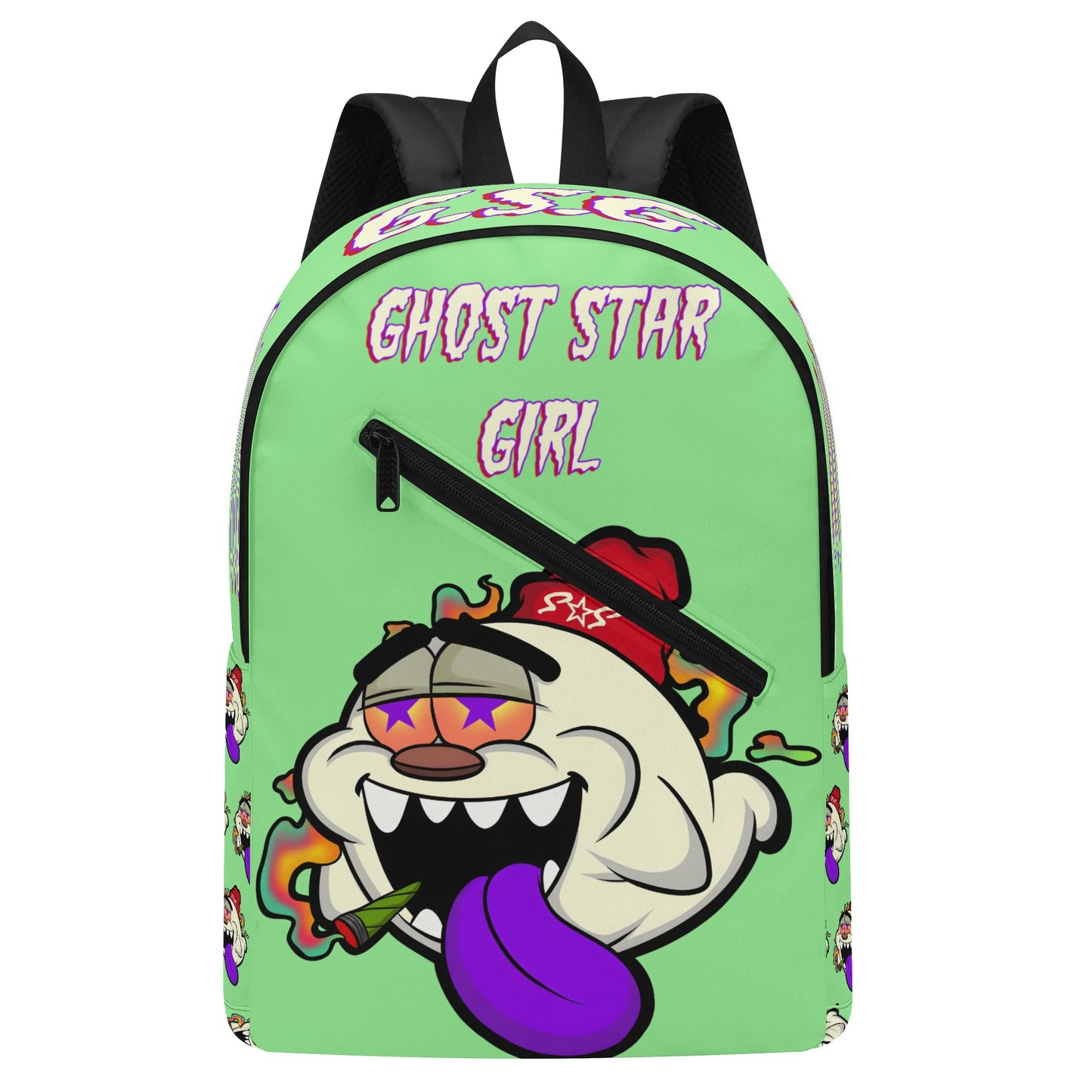 G.S.G Ghost Star Ghouls Girl Mint Green Laptop Backpack *Free Key Ring*