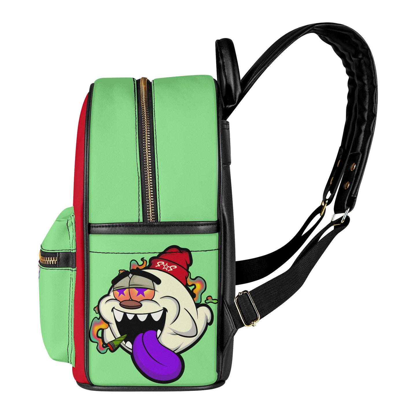 G.S.G Ghost Star Girl Mint Green/Maroon Backpack