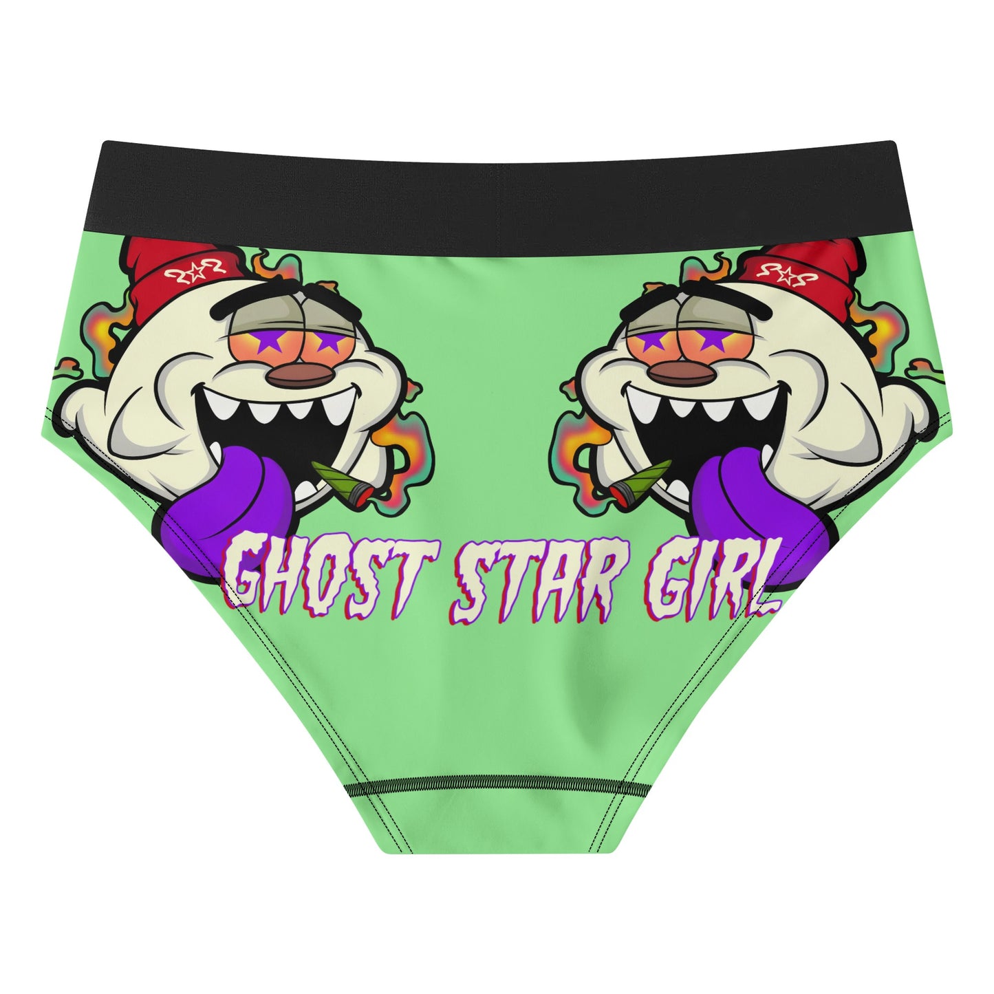 G.S.G Ghost Star Girl Womens Mint Green Mid Waisted Briefs