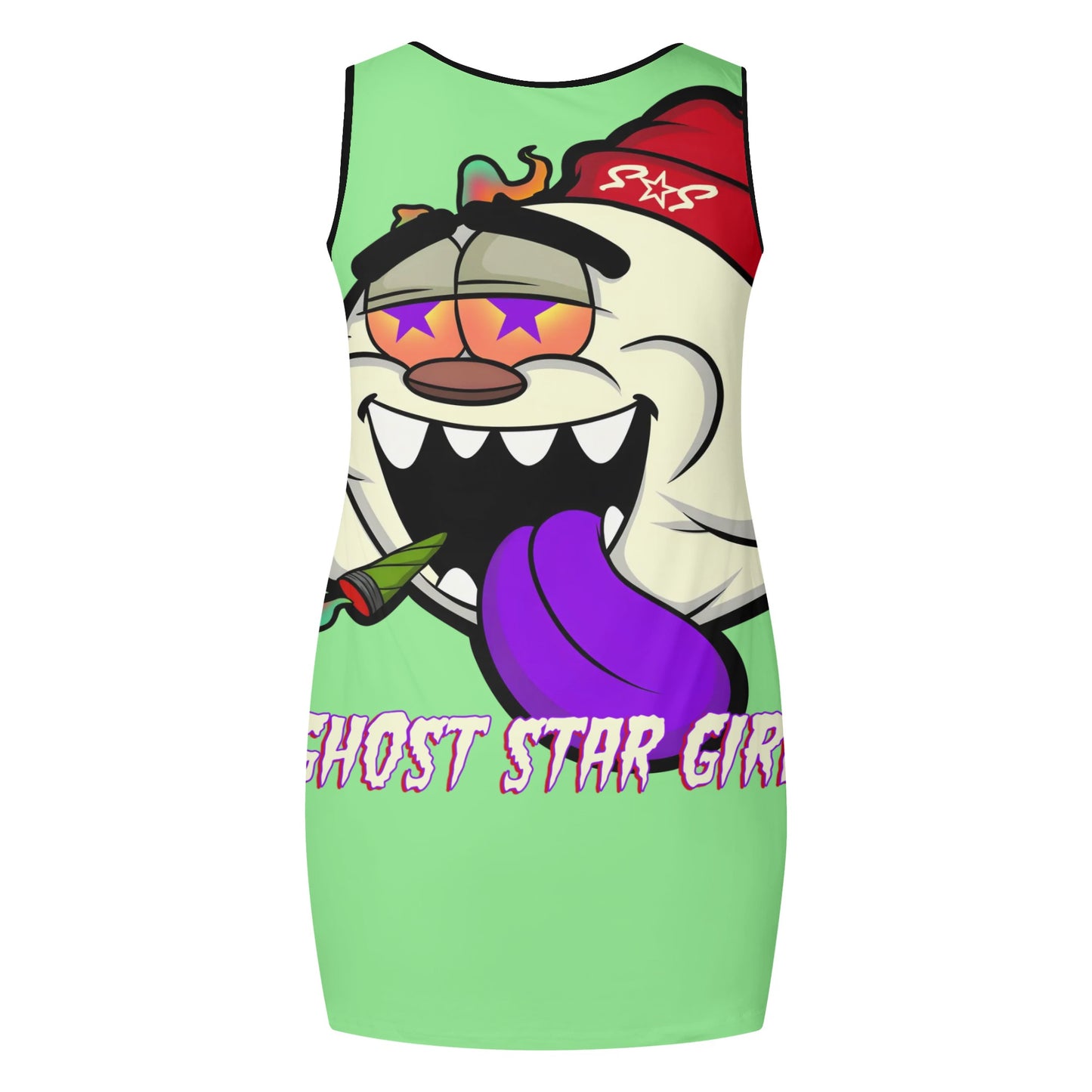 G.S.G Ghost Star Girl Womens Mint Green Elegant Sleeveless Vest Dress