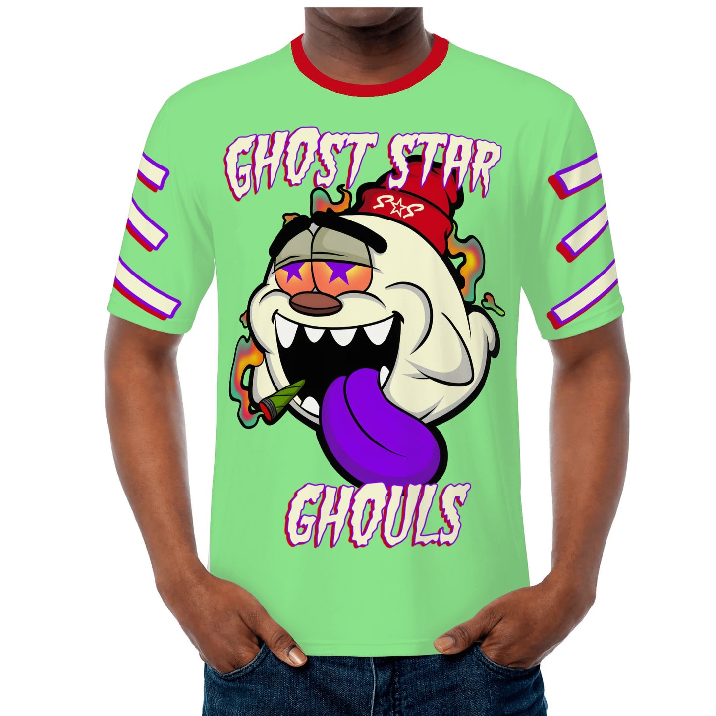 G.S.G Ghost Star Ghouls S.O.S Ghost Edition Mens Mint Green T-shirts