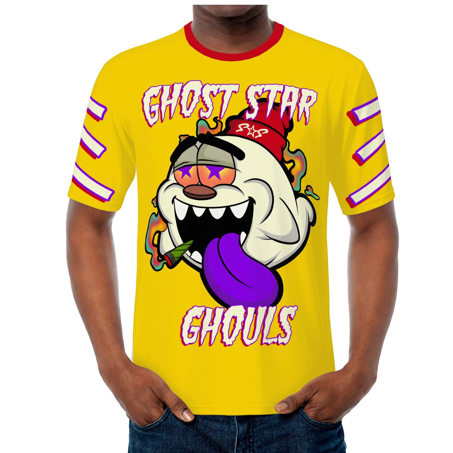 G.S.G Ghost Star Ghouls S.O.S Ghost Edition Mens Gold T-shirts