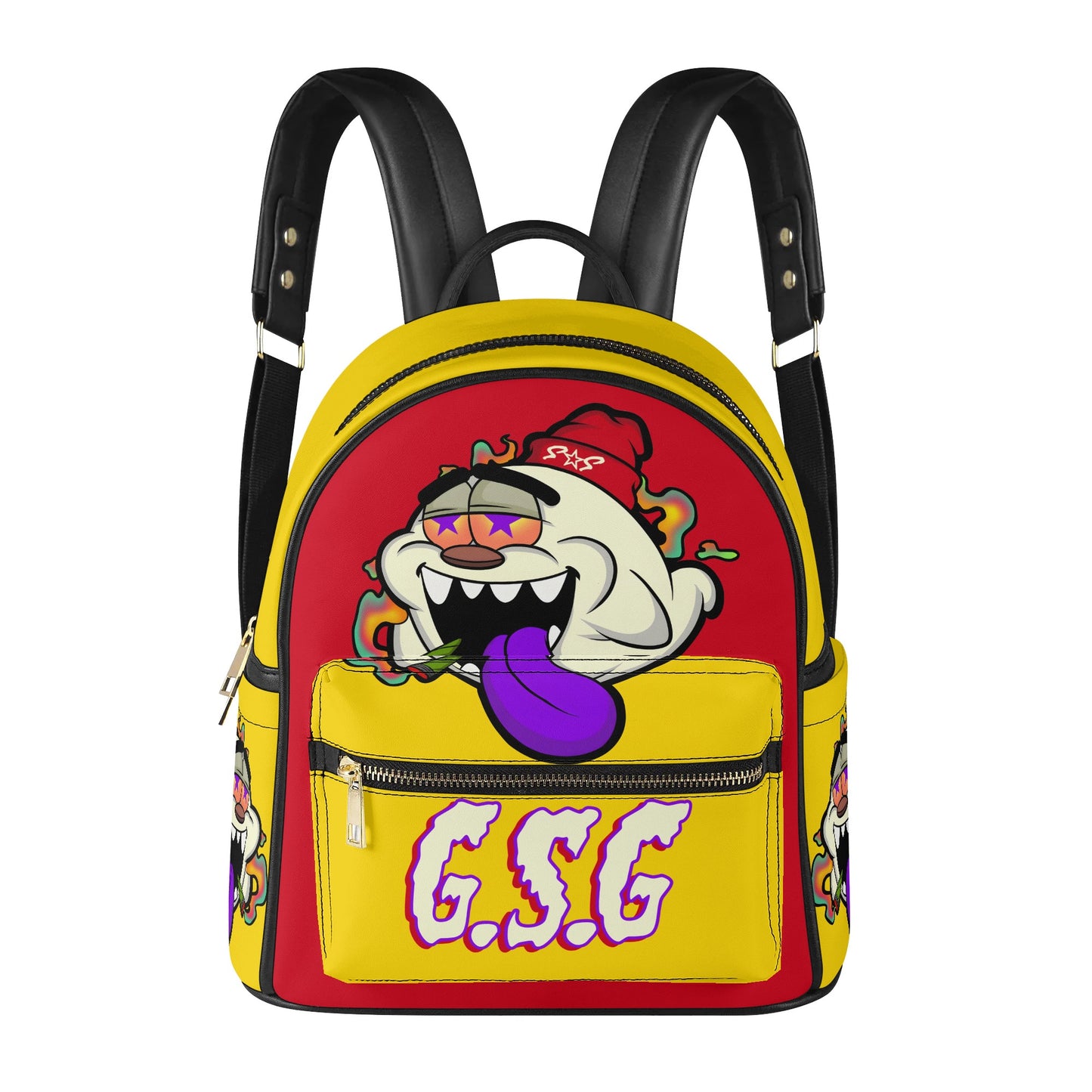 G.S.G Ghost Star Girl Gold/Maroon Backpack