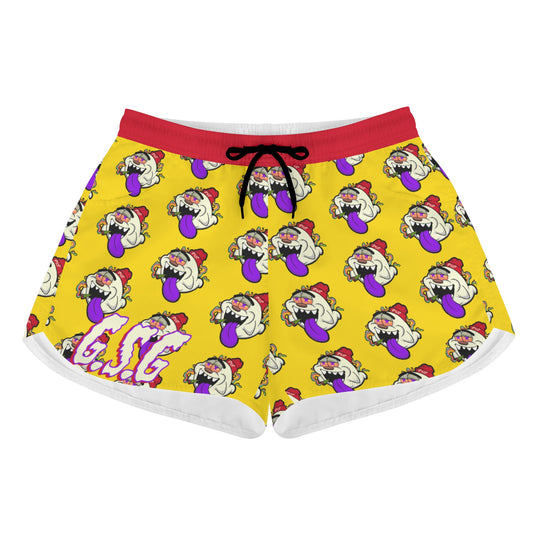 G.S.G Ghost Star Girl Womens Gold Shorts