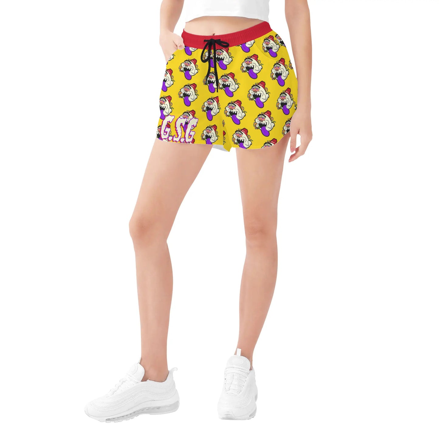 G.S.G Ghost Star Girl Womens Gold Shorts