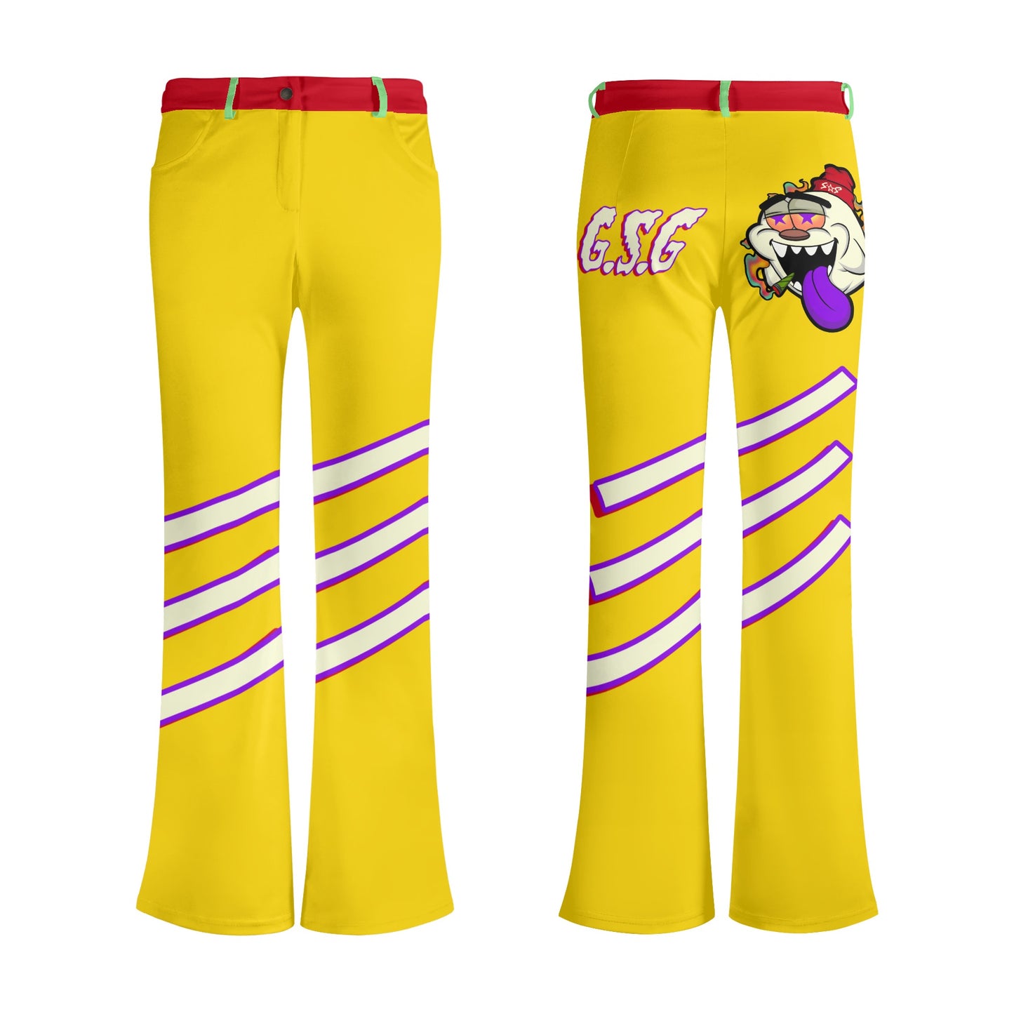 G.S.G Ghost Star Girl Womens Gold Pants