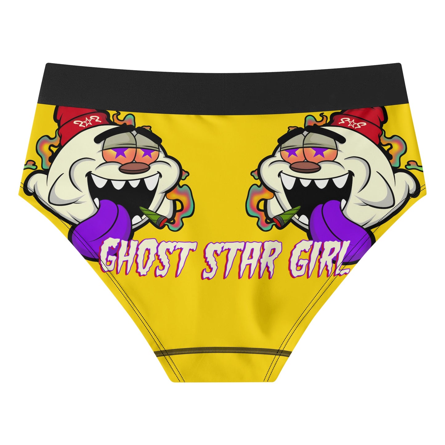 G.S.G Ghost Star Girl Womens Gold Mid Waisted Briefs