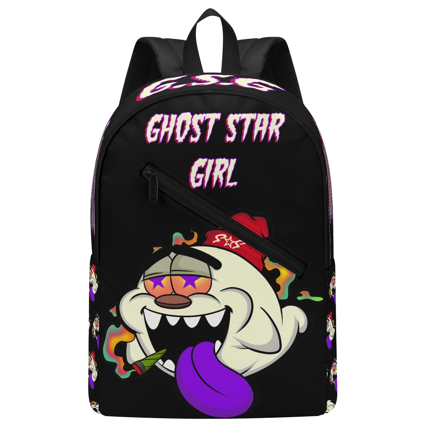 G.S.G Ghost Star Ghouls Girl Black Laptop Backpack *Free Key Ring*