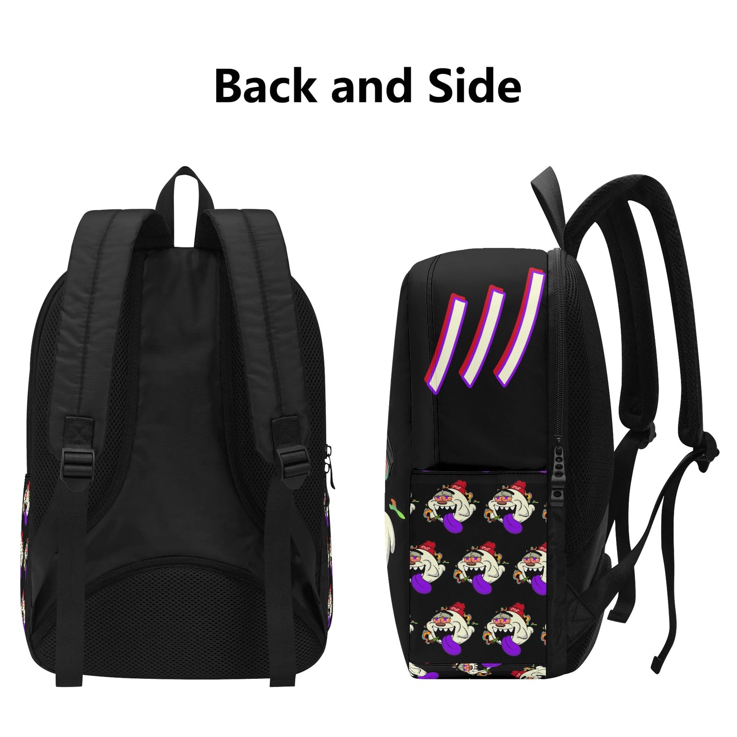 G.S.G Ghost Star Ghouls Girl Black Laptop Backpack *Free Key Ring*