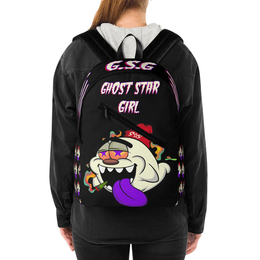 G.S.G Ghost Star Ghouls Girl Black Laptop Backpack *Free Key Ring*