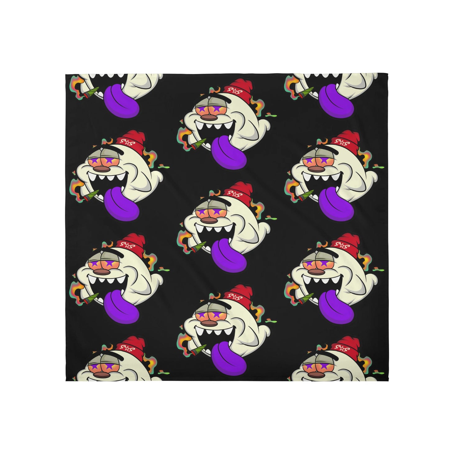 G.S.G Ghost Star Girl New Style Silk Black Head Scarf