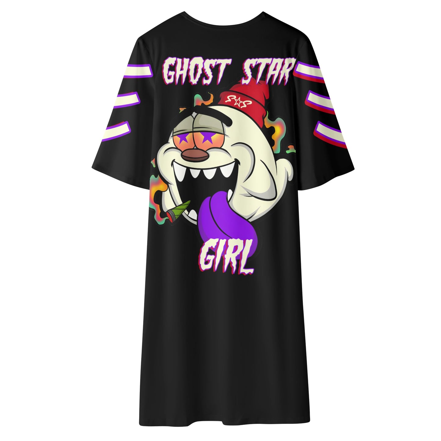 G.S.G Ghost Star Girl Womens Black Half Sleeve Kimono Cardigan