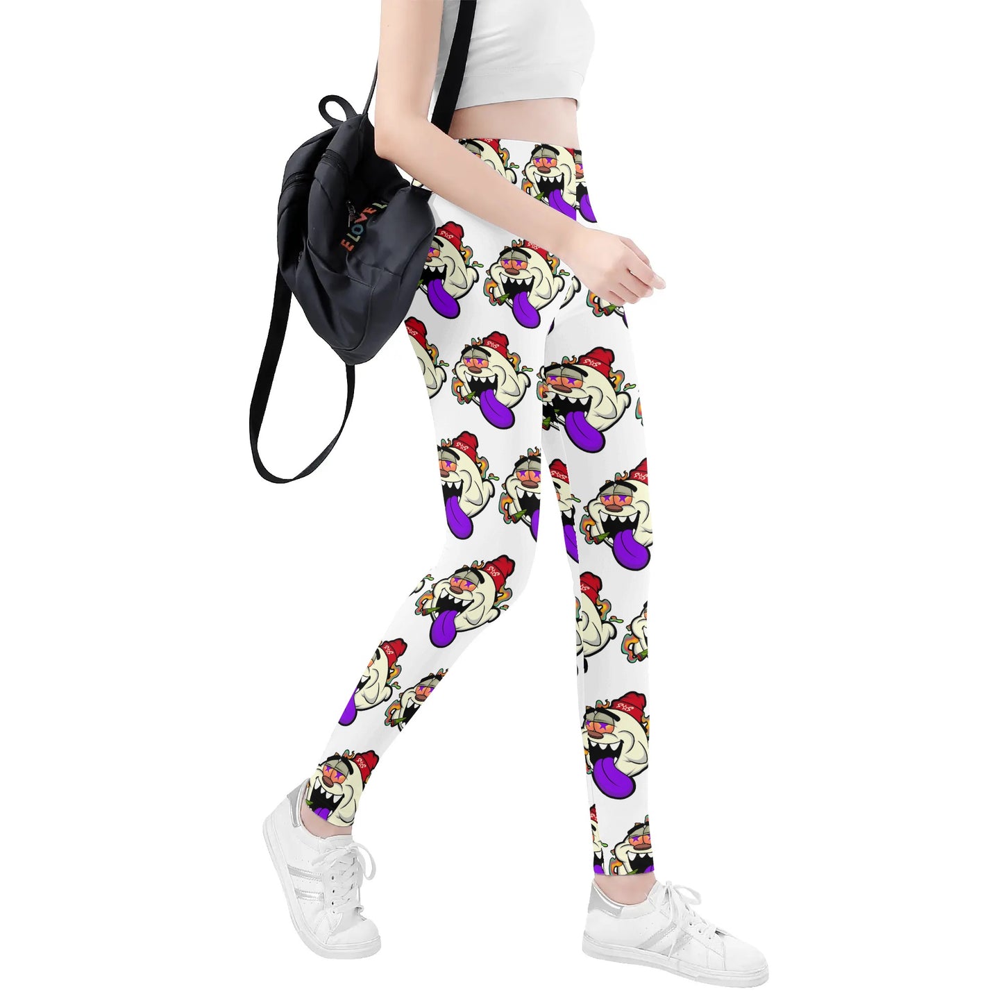 G.S.G Ghost Star Girl Womens Soft White Legging Yoga Pants