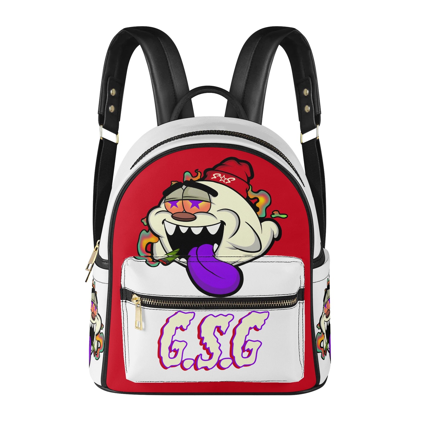 G.S.G Ghost Star Girl White/Maroon Backpack