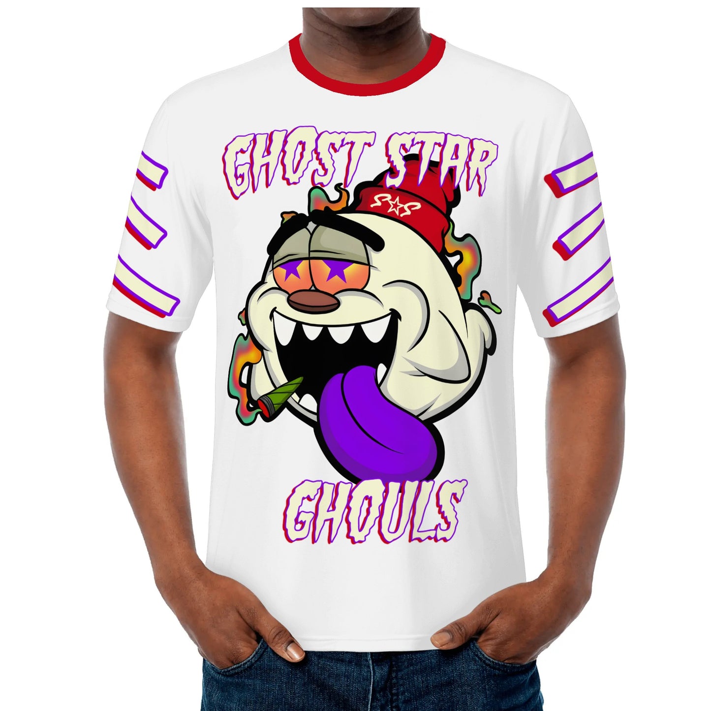 G.S.G Ghost Star Ghouls S.O.S Ghost Edition Mens White T-shirts