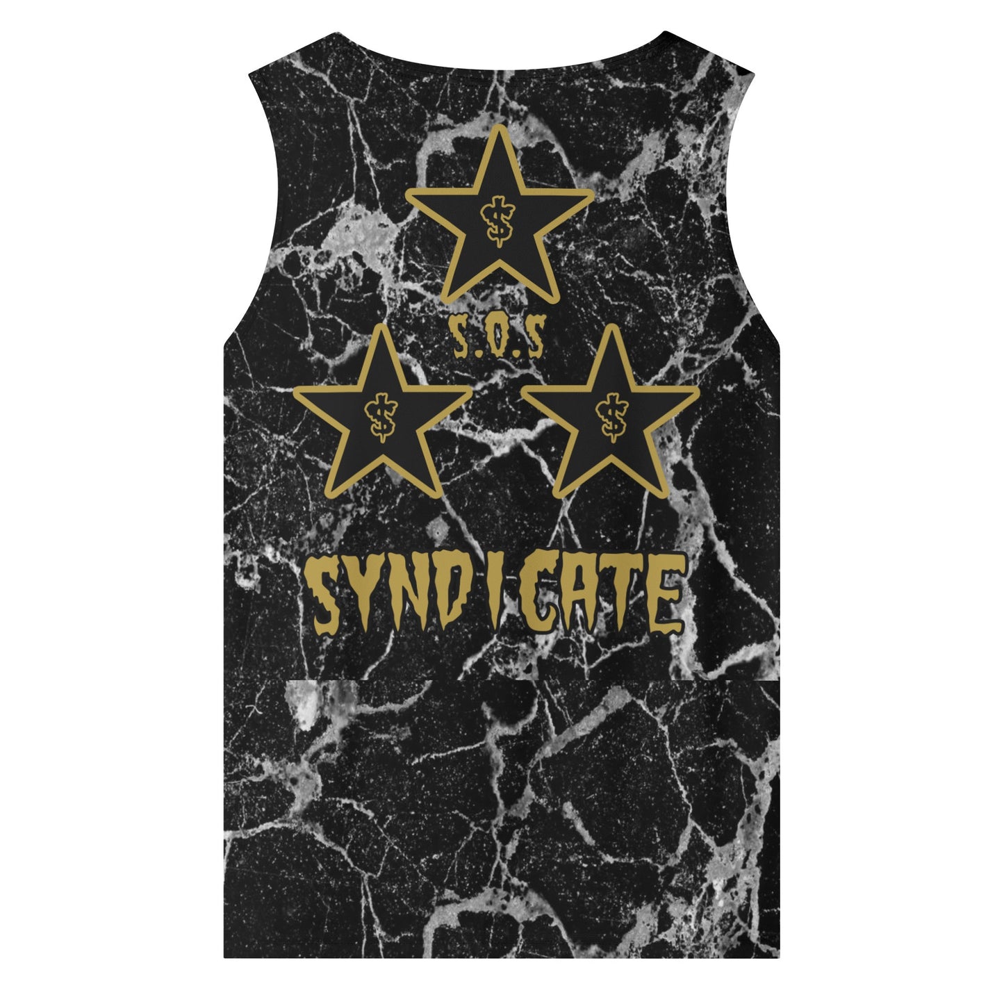 T.S.S. Trap Star Syndicate Men's Black Sleeveless Tank Top