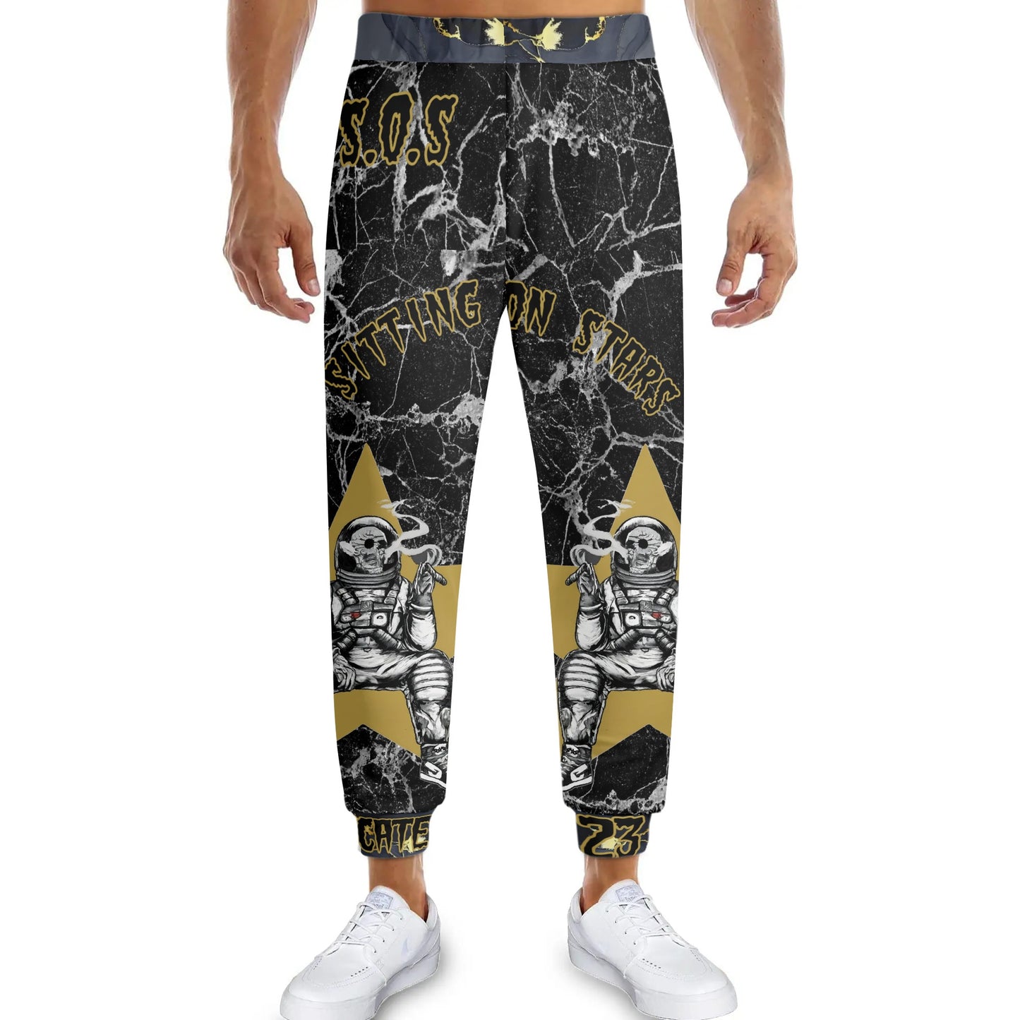 T.S.S. Trap Star Syndicate Mens Black Sweatpants