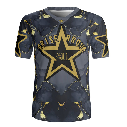 T.S.S. Trap Star Syndicate Mens Black Rugby Jersey