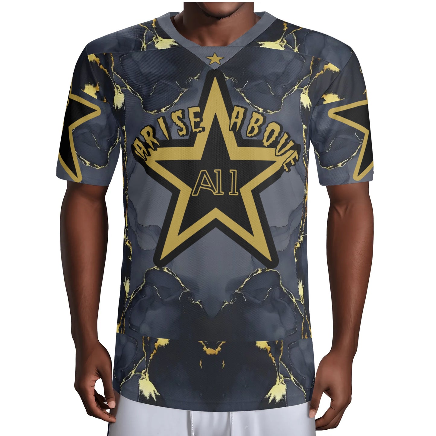 T.S.S. Trap Star Syndicate Mens Black Rugby Jersey