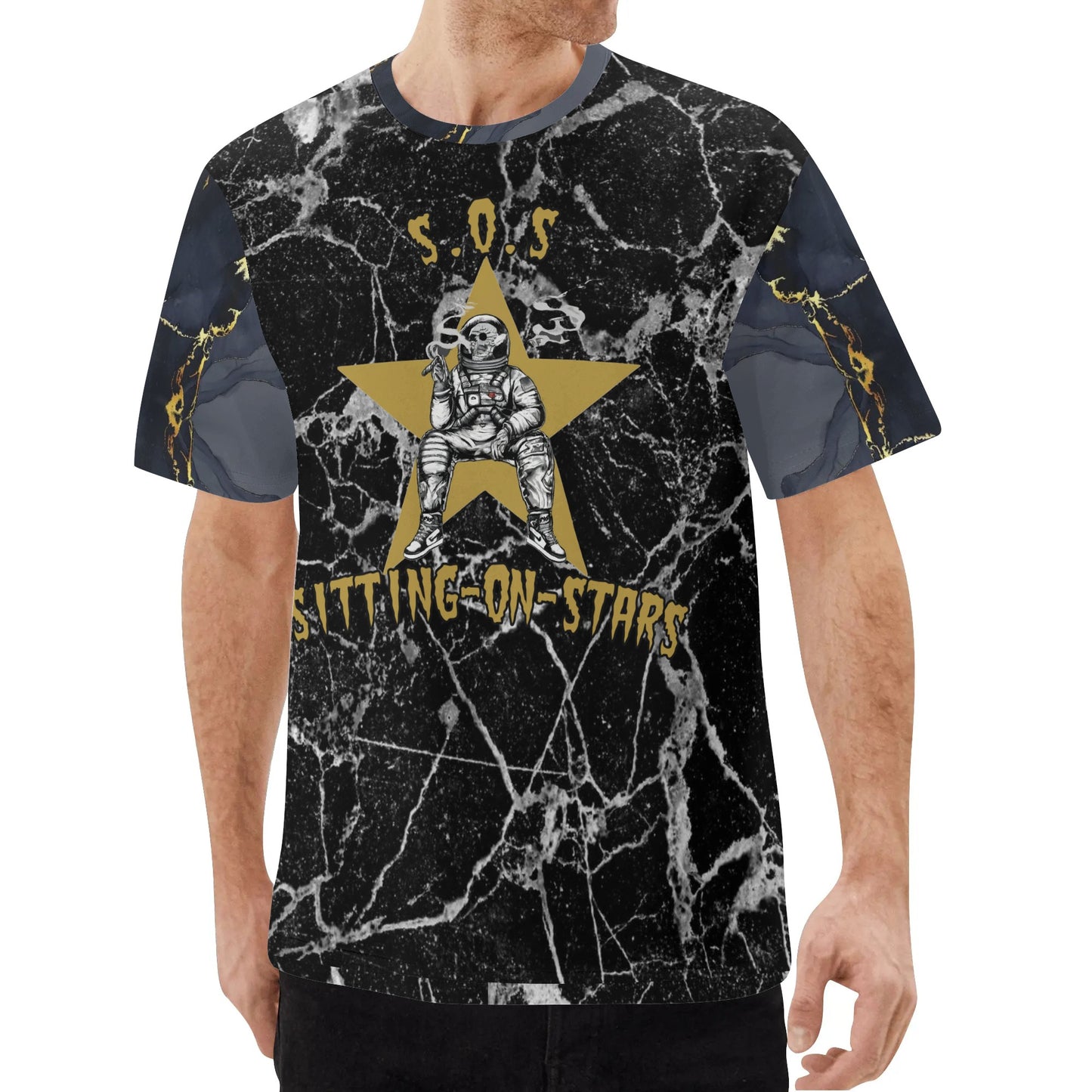 T.S.S Trap Star Syndicate Mens Black Classic T-Shirt