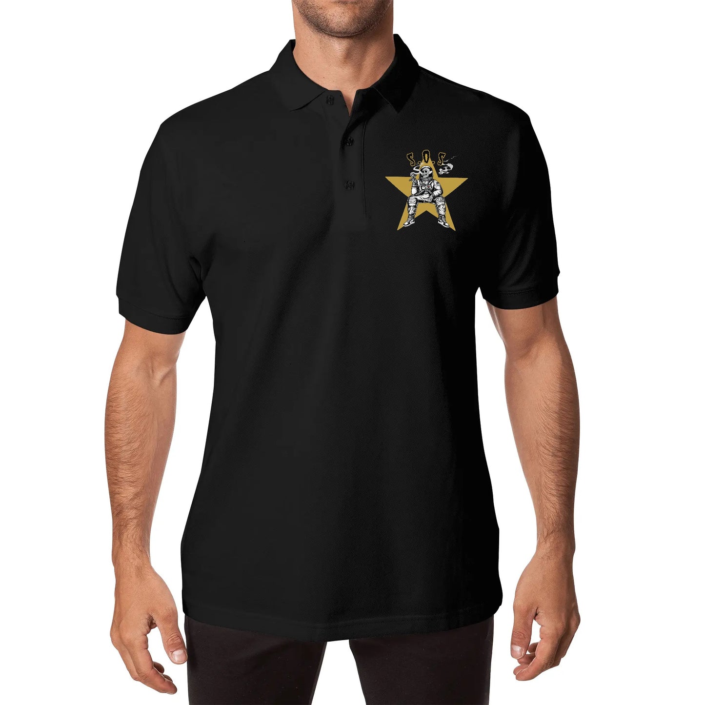 T.S.S. Trap Star Syndicate Unisex Cotton Polo Shirt