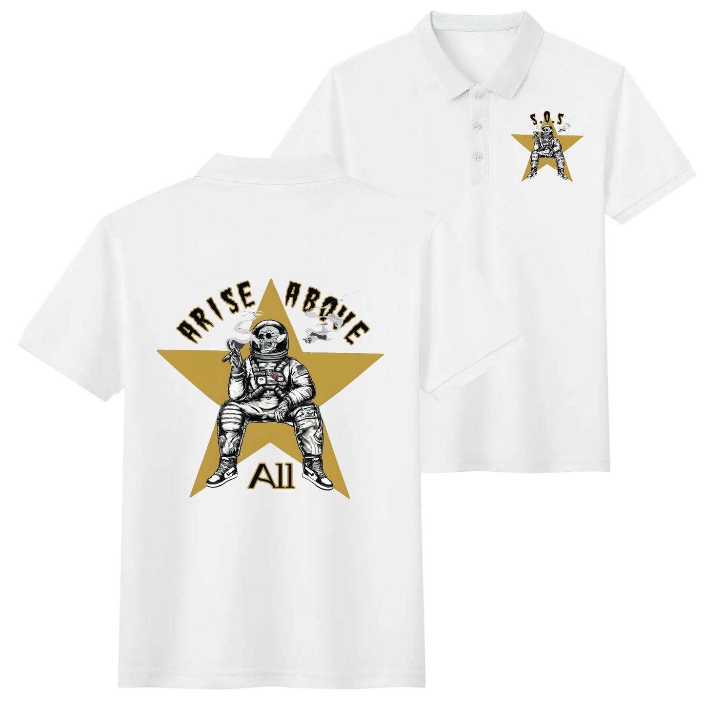 T.S.S. Trap Star Syndicate Unisex Cotton Polo Shirt