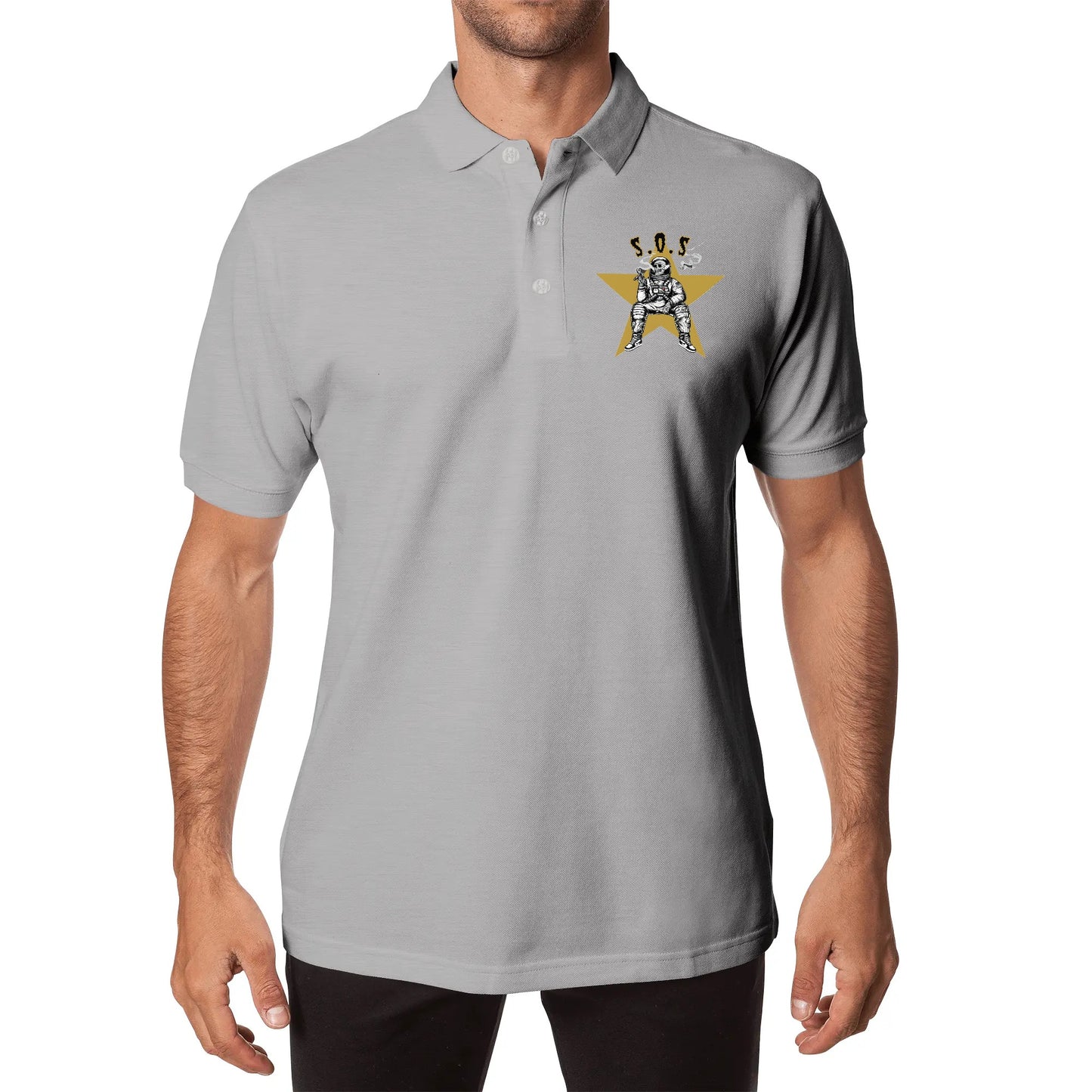 T.S.S. Trap Star Syndicate Unisex Cotton Polo Shirt