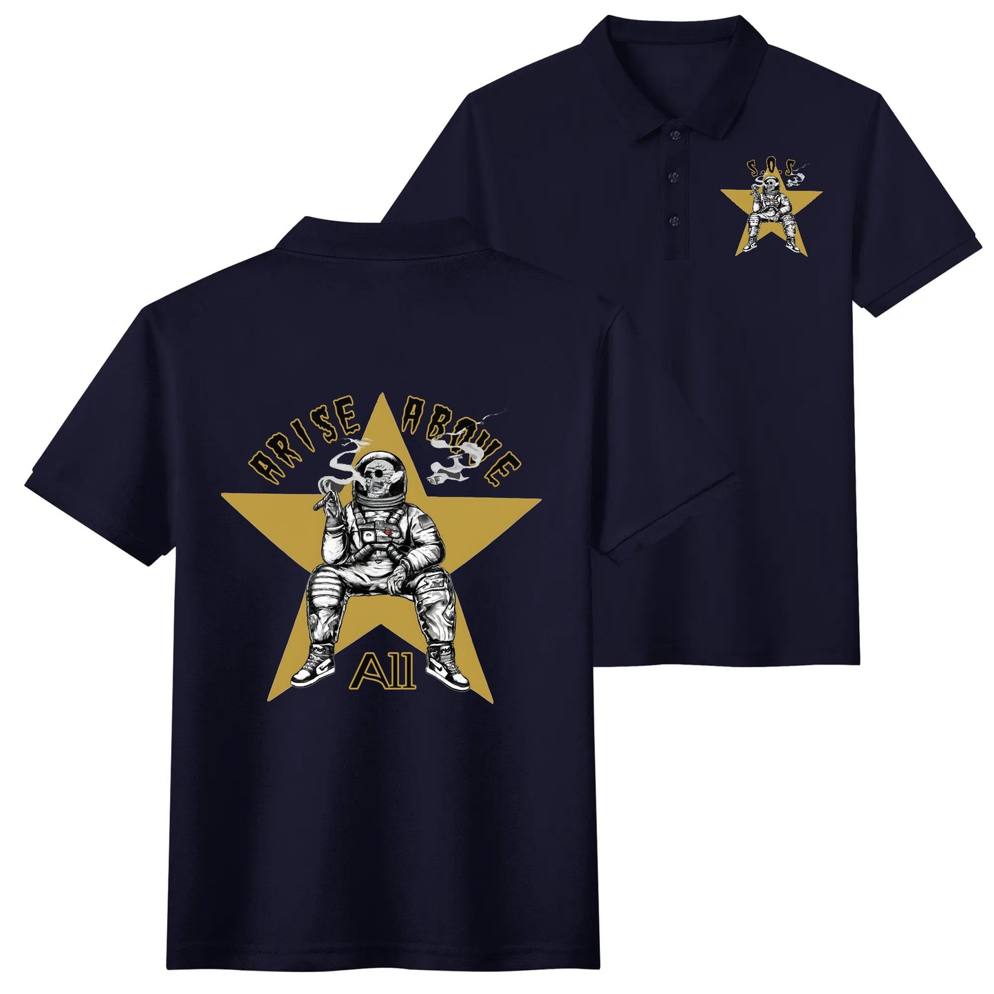 T.S.S. Trap Star Syndicate Unisex Cotton Polo Shirt