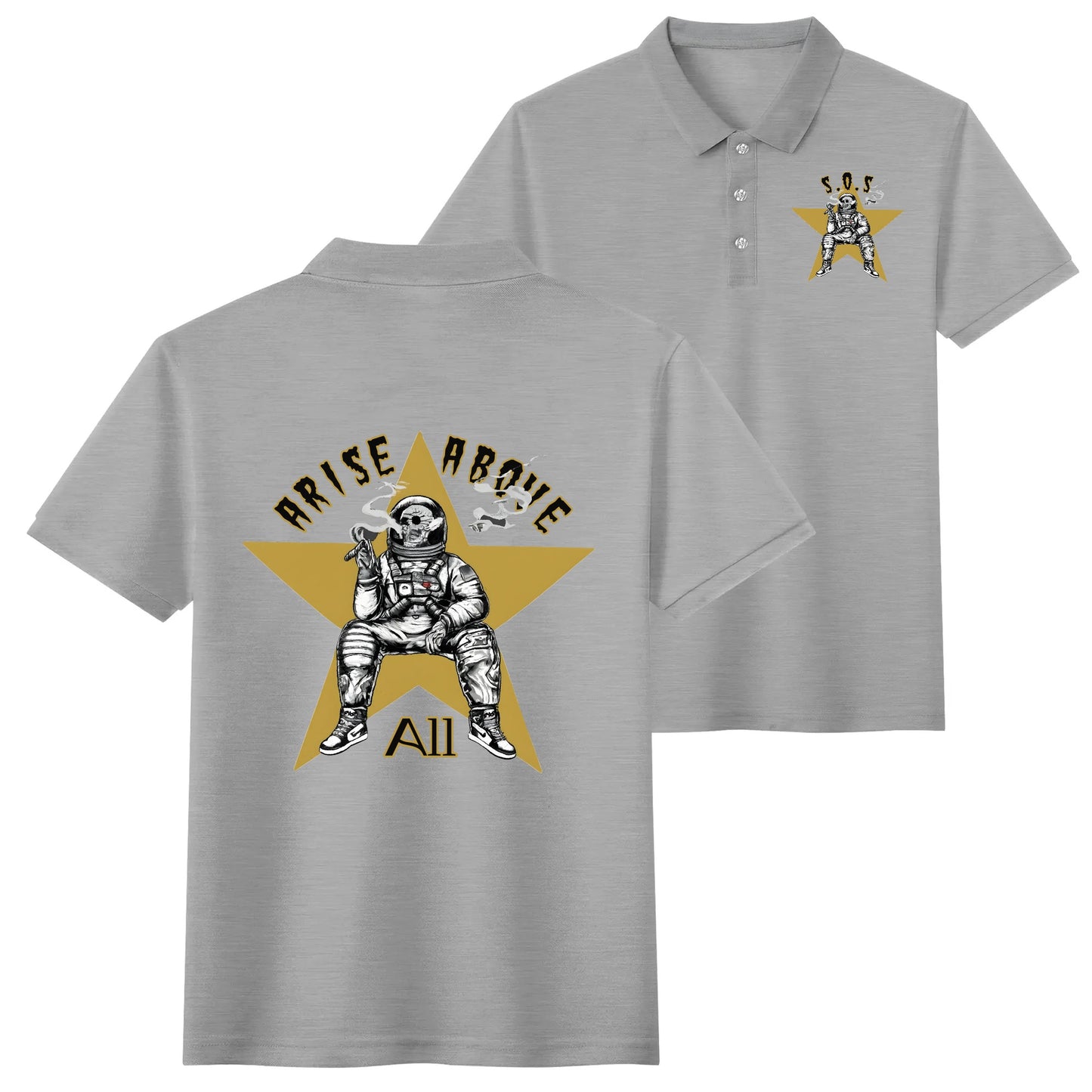 T.S.S. Trap Star Syndicate Unisex Cotton Polo Shirt