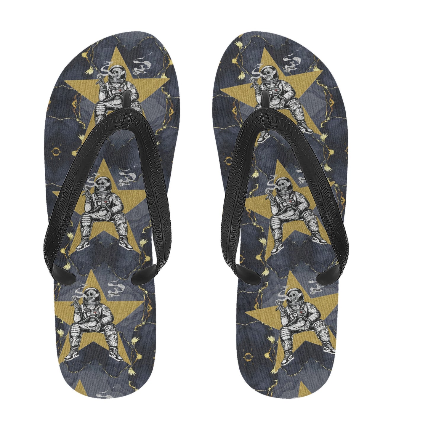 T.S.S. Trap Star Syndicate Star Flip Flops