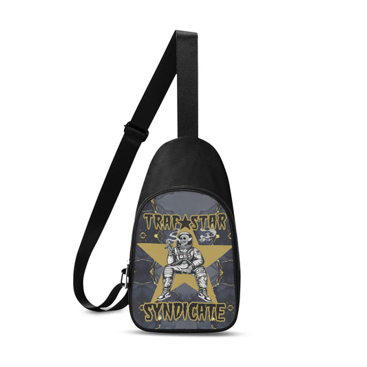 T.S.S. Trap Star Syndicate Black Chest Bag